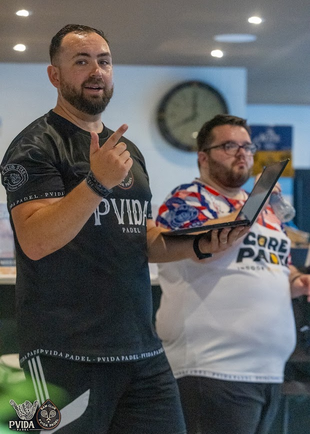 A MACA host briefing players before the tournament begins